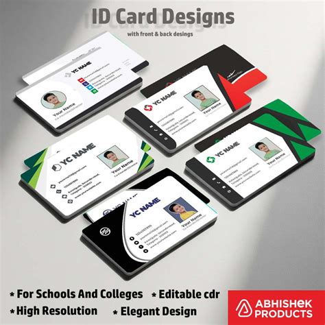 100+ Editable CorelDraw ID Card Design Templates | Professional CDR ...
