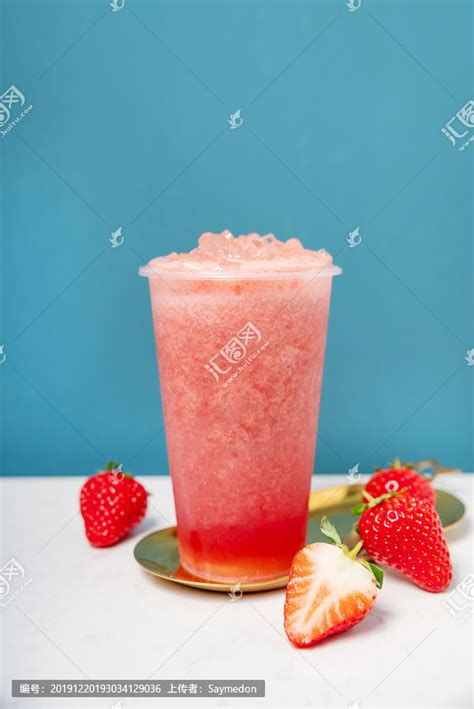 草莓冰沙_正版商业图片_昵图网nipic.com