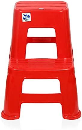 Nilkamal STL 21 Strong and Durable Plastic Step Stool for Home, Bedroom ...