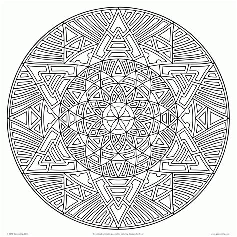 Advanced Mandala Coloring Pages at GetColorings.com | Free printable ...
