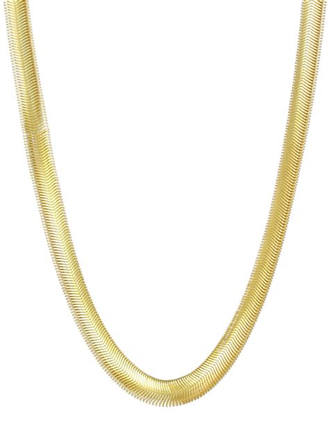 Bold by Priyaasi Herringbone Gold-Plated Snake Chain for Men
