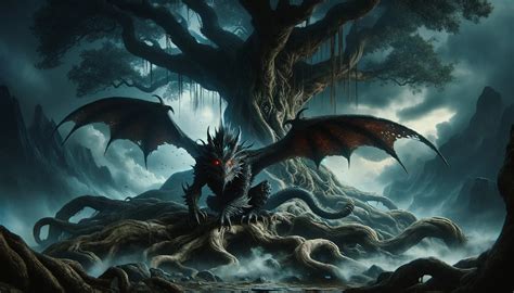 Nidhogg - Norse chaos dragon | mythicalcreatures.info