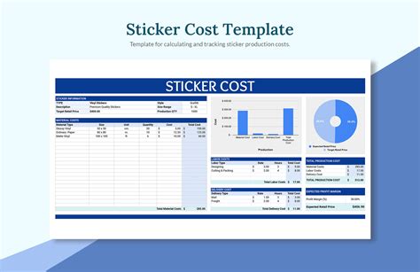 Sticker Cost Template in Excel, Google Sheets - Download | Template.net