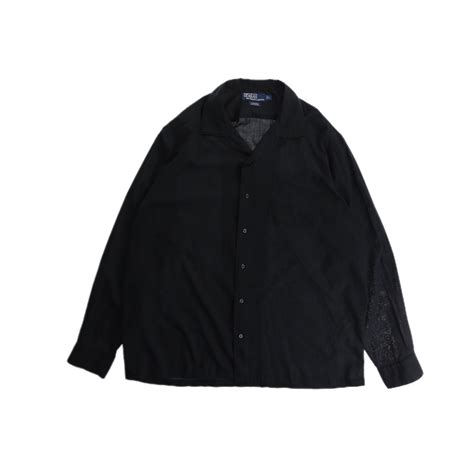 【FIFTY-FIFTY】Polo by Ralph Lauren pony logo less open collar shirt ...