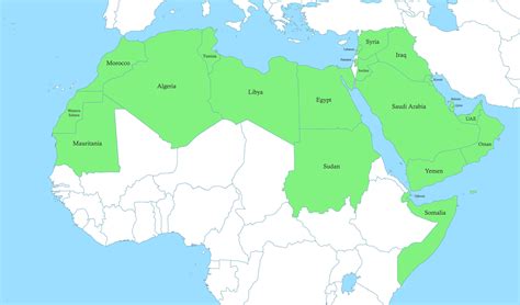Mapa Do Mundo Arabe - FDPLEARN