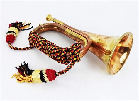Amazon.com: AnNafi® Bugle | Solid Brass And Copper Blowing Bugle | US ...