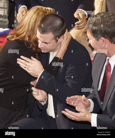 Actor Freddie Prinze, Jr. and his mother Kathy hug each other as his ...
