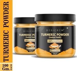 Desi Crew 100% Pure & Natural Turmeric Powder Kasturi Haldi For ...