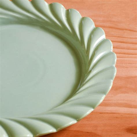 Luxury Lao Dinner Plates Set Of 4 Green 11 Inch Online - Premium Dinner ...