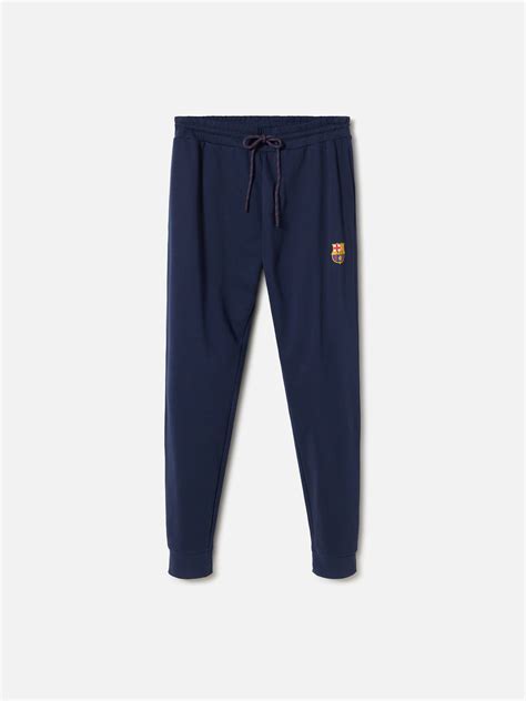 Navy Blue Sweatpants with Barça Crest - Junior – Barça Official Store