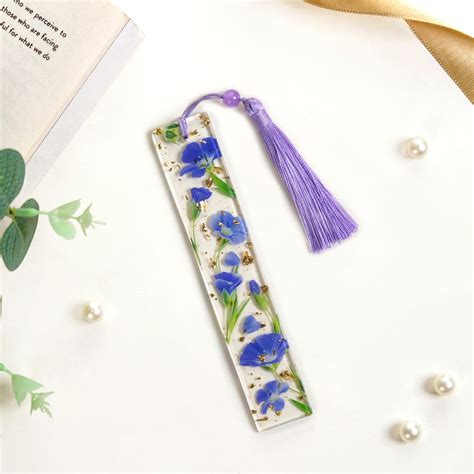 Blue Periwinkle Flower Bookmark Online - Premium Bookmark | Nestasia