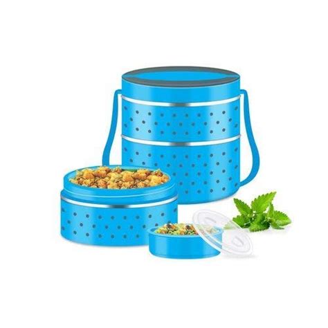 Buy SITCO Insulated Stainless Steel 2 Containers Lunch Box Random Color ...