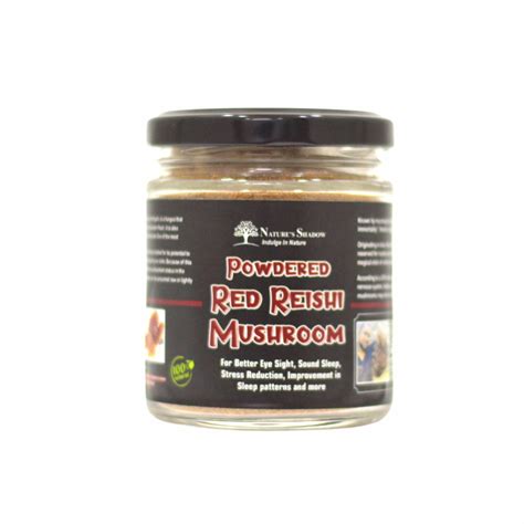 Powdered Red Reishi Mushroom For Better Eye Sight and More - 50 Grams ...