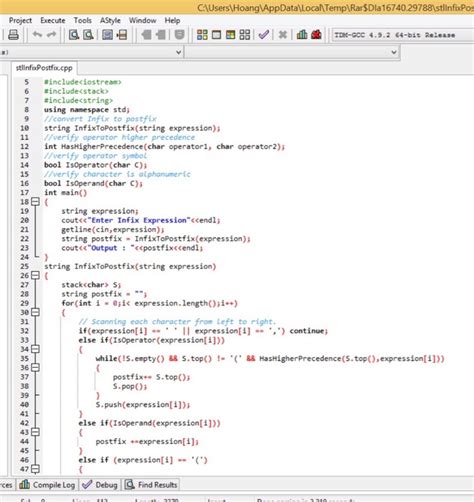 Image result for Application of Stack in Creating a Program to Convert Postfix