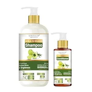 Buy UNISAIF Amla Shikakai Shampoo 300ml & Conditioner 100ml Combo ...
