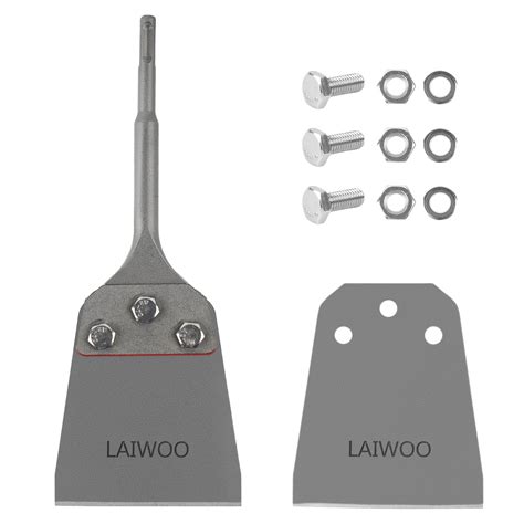 LAIWOO SDS Plus Floor Scraper Kit, 4 Inch Floor Tile Removal Tool SDS ...