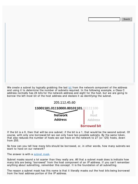 Image result for Subnetting Tutorial PDF