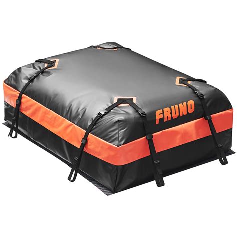 Buy FRUNO Rooftop Cargo Carrier (Black & Orange, 15 Cubic Feet (6 Door ...