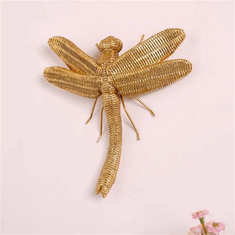 Dragonfly Wall Decor Gold Online - Premium Wall Decoration | Nestasia