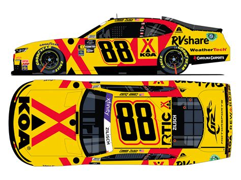 2025 #88 JR Motorsports Xfinity Series Paint Schemes - Jayski's NASCAR Silly Season Site