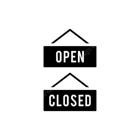 Open And Closed Signboard Entrance Icon, Interface, Close, Door PNG and ...