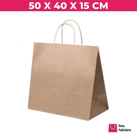 Bolsa de papel kraft 50x40x15cm - Bolsas Publicitarias
