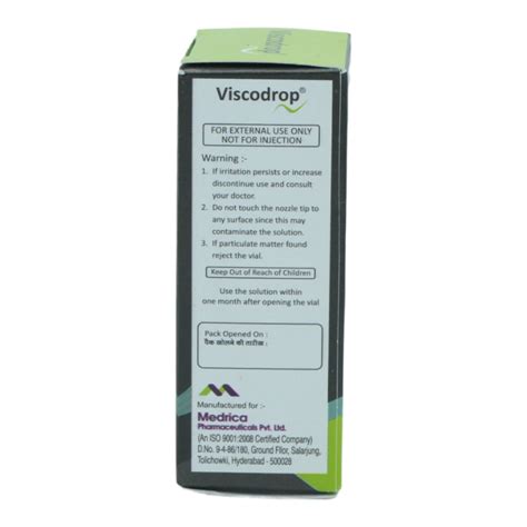 Viscodrop Opthalmic Solution | Uses, Side Effects, Price | Apollo Pharmacy