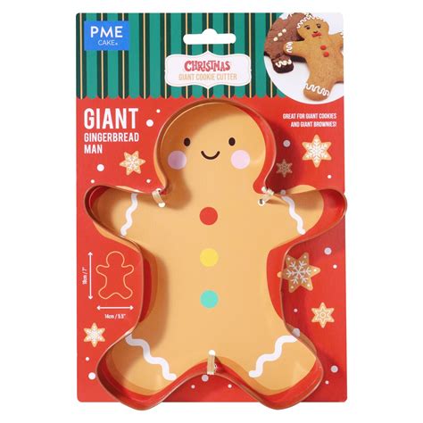 Giant Christmas Cookie Cutter - Gingerbread Man (18cm / 7inch)