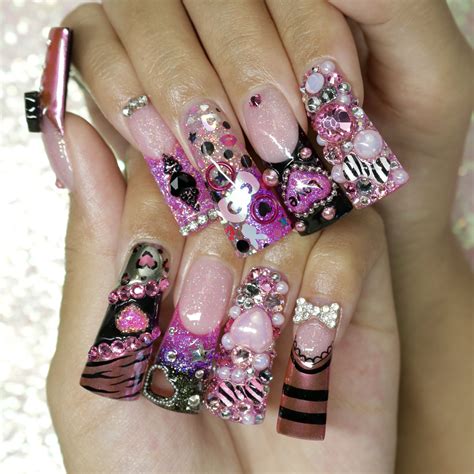 Y2K Duck Nails | Unique acrylic nails, Duck nails, Cute acrylic nail ...