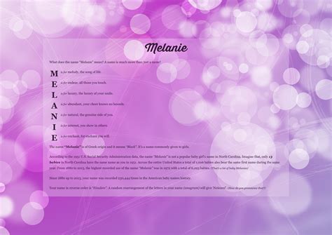 The #namemeaning of #Melanie using Sweet Sixteen from the project pack ...