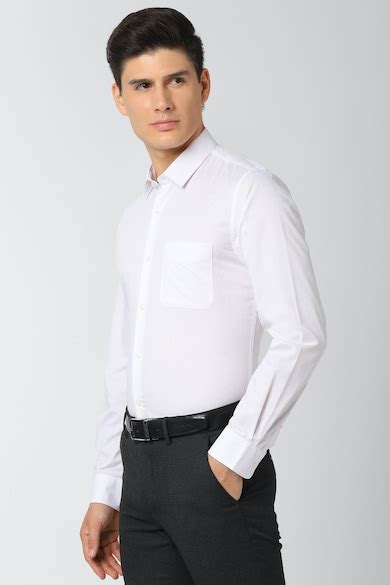 Buy Men White Slim Fit Formal Full Sleeves Formal Shirt Online - 525224 ...