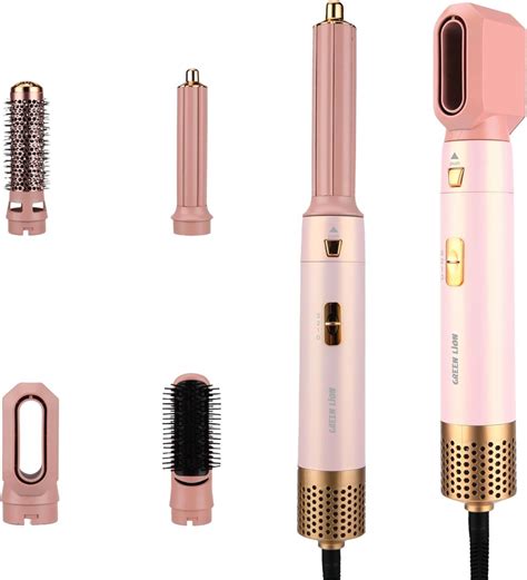 Green Lion 5 in 1 Professional Hair Styler 2, 5 Air Nozzle, 3 Heat ...