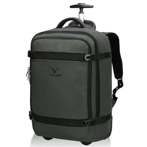 Hynes Eagle Rolling Backpack Luggage 21'' Backpack with Wheels Flight ...