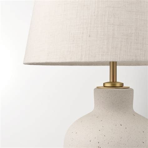 BLIDVÄDER table lamp, off-white ceramic/beige, 50 cm (20") - IKEA