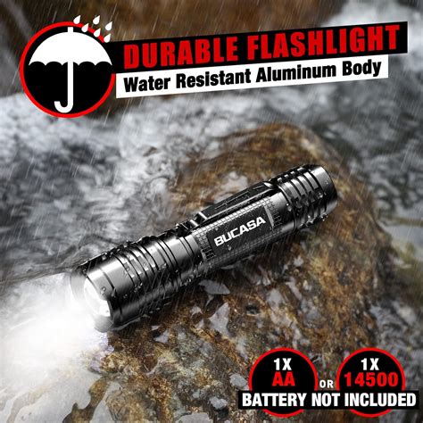 Buy Small LED Flashlights 2 Pack, BUCASA S800 Bright Tactical ...