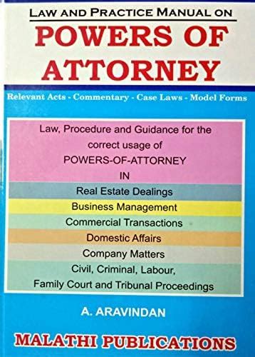 Buy Powers of Attorney - Law and Practice Manual (Relevant Acts ...