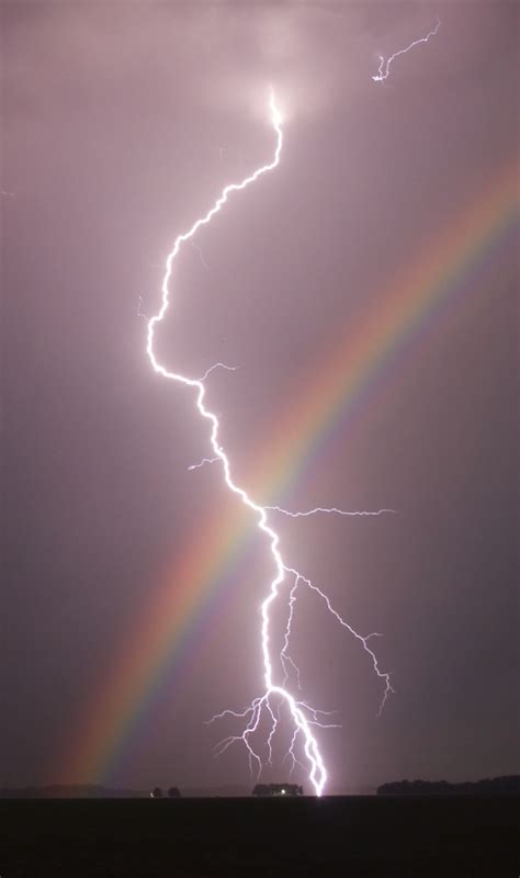 Rainbow With Lightning
