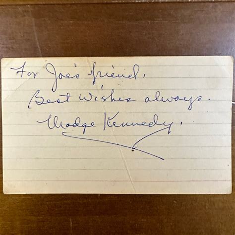 Madge Kennedy Twilight Zone Madge Kennedy SIGNED Paper Silent Film