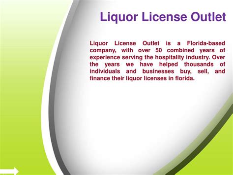 PPT - Florida Liquor Licenses PowerPoint Presentation, free download ...