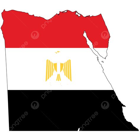 Country Outline With The Flag Of Egypt Egypt, Graphic, Geography, Country PNG Transparent Image ...