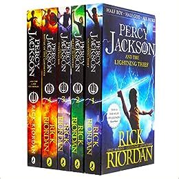 波西杰克逊系列 英文原版小说 Percy Jackson 1 2 3 4 5 全5册 青少年 10 15岁 少年冒险 雷克·莱尔顿 ...