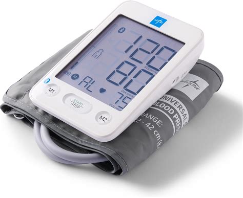 Amazon.com: Medline Bluetooth Blood Pressure Monitor, Universal Upper Arm Cuff, Digital LCD ...