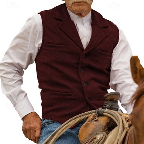 Men's Vest Waistcoat Gilet Vacation Daily Wedding Party Date Fashion ...