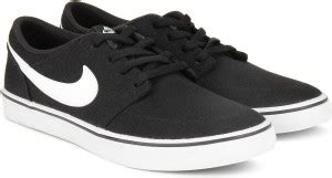 NIKE SB PORTMORE II SOLAR CNVS Canvas Shoe For Men - Buy BLACK/WHITE ...