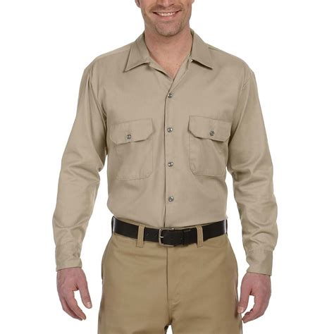 Khaki Indiana Jones Style Button Down Shirt