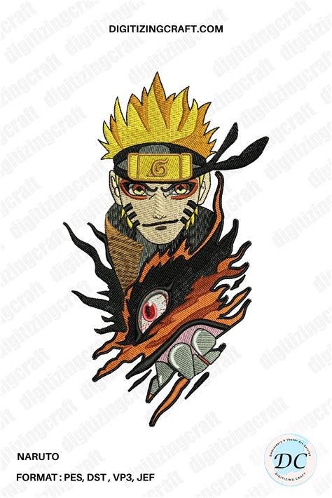 Naruto Embroidery Design – Digitizing Craft