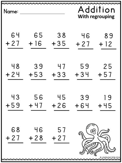 Image result for Adding Double-Digit Numbers Worksheet