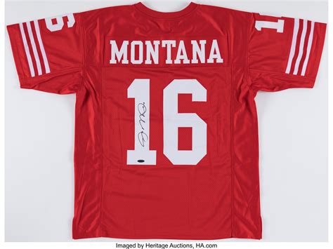 Joe Montana Signed San Francisco Jersey.... Autographs Jerseys | Lot ...