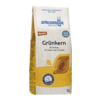 Spielberger Grünkern, demeter - 500g | Getreide Kleinpackungen ...