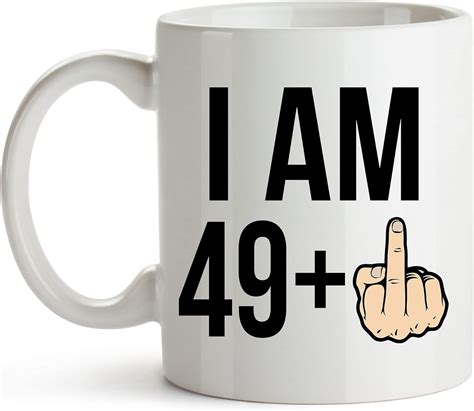 YouNique Designs 50th Birthday Mug for Men and Women, 11 Ounces, 50 ...
